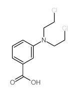 Benzoic acid,3-[bis(2-chloroethyl)amino]- structure