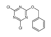 2,4-dichloro-6-phenylmethoxy-1,3,5-triazine结构式