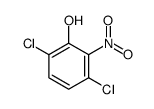 3,6-dichloro-2-nitro-phenol Structure