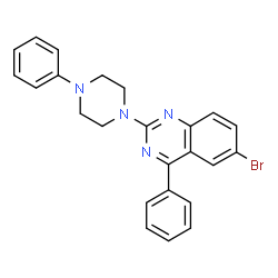 6-bromo-4-phenyl-2-(4-phenylpiperazin-1-yl)quinazoline picture
