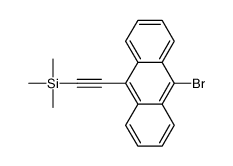 2-(10-bromoanthracen-9-yl)ethynyl-trimethylsilane结构式