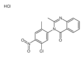 3-(5-chloro-2-methyl-4-nitrophenyl)-2-methylquinazolin-4-one,hydrochloride Structure