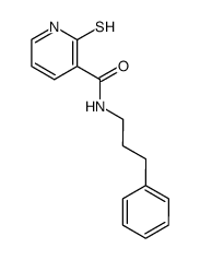 2-mercapto-N-(3-phenylpropyl)nicotinamide结构式