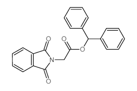 2H-Isoindole-2-aceticacid, 1,3-dihydro-1,3-dioxo-, diphenylmethyl ester结构式