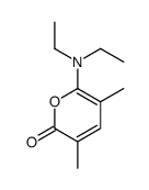 6-(Diethylamino)-3,5-dimethyl-2H-pyran-2-one结构式