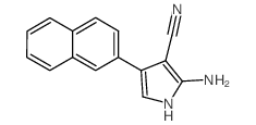 2-AMINO-4-(NAPHTHALEN-2-YL)-1H-PYRROLE-3-CARBONITRILE Structure