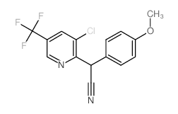 2-[3-CHLORO-5-(TRIFLUOROMETHYL)-2-PYRIDINYL]-2-(4-METHOXYPHENYL)ACETONITRILE structure