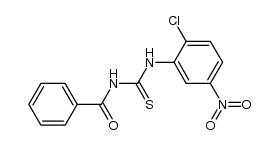 1-benzoyl-3-(2-chloro-5-nitrophenyl)thiourea Structure