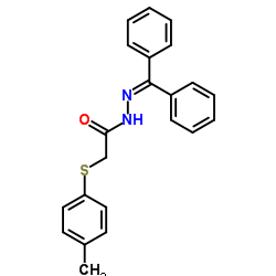 N'-(Diphenylmethylene)-2-[(4-methylphenyl)sulfanyl]acetohydrazide结构式