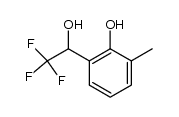 2-methyl-6-(2,2,2-trifluoro-1-hydroxyethyl)phenol结构式