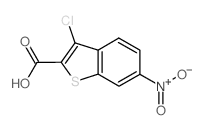 3-CHLORO-6-NITRO-BENZO[B]THIOPHENE-2-CARBOXYLIC ACID结构式