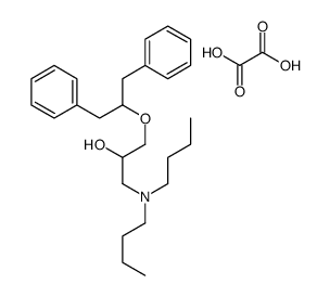 1-(dibutylamino)-3-(1,3-diphenylpropan-2-yloxy)propan-2-ol,oxalic acid结构式