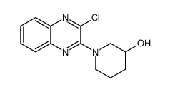 1-(3-Chloro-quinoxalin-2-yl)-piperidin-3-ol structure