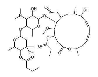 Leucomycin V 4''-butanoate 3-propanoate结构式