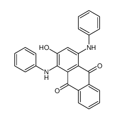 2-hydroxy-1,4-bis(phenylamino)anthraquinone结构式