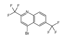 4-溴-2,6-双(三氟甲基)喹啉结构式