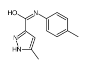 5-methyl-N-(4-methylphenyl)-1H-pyrazole-3-carboxamide结构式