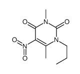 3,6-dimethyl-5-nitro-1-propylpyrimidine-2,4-dione Structure