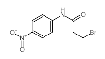 3-bromo-N-(4-nitrophenyl)propanamide结构式