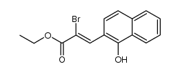 ethyl 2-bromo-3-(1-hydroxynaphthalen-2-yl)prop-2-enoate Structure