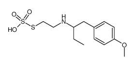 (2S)-N-(2-hydroxysulfonothioyloxyethyl)-1-(4-methoxyphenyl)butan-2-ami ne Structure