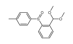 2-(p-tolylsulfinyl)benzaldehyde dimethyl acetal结构式