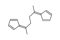 5-(5-cyclopenta-2,4-dien-1-ylidenehexan-2-ylidene)cyclopenta-1,3-diene Structure