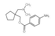 Cyclopentanemethanol,1-[(dimethylamino)methyl]-, 1-(4-aminobenzoate)结构式