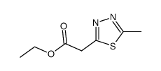 ethyl 2-(5-methyl-1,3,4-thiadiazol-2-yl)acetate结构式
