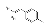 4-methylstyrene-β,β-d2结构式