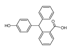 2-(4-hydroxy-benzhydryl)-benzoic acid结构式
