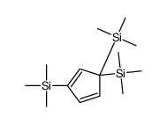 [1,3-bis(trimethylsilyl)cyclopenta-2,4-dien-1-yl]-trimethylsilane Structure