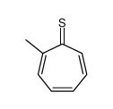 2-methylcyclohepta-2,4,6-triene-1-thione结构式