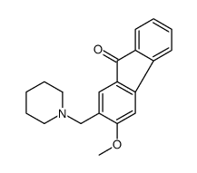 3-methoxy-2-(piperidin-1-ylmethyl)fluoren-9-one Structure