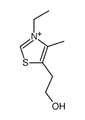 2-(3-ethyl-4-methyl-1,3-thiazol-3-ium-5-yl)ethanol结构式