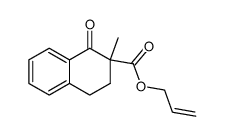 allyl 2-methyl-1-oxo-1,2,3,4-tetrahydronaphthalene-2-carboxylate结构式