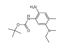 [2-amino-5-(ethyl-methyl-amino)-4-methyl-phenyl]-carbamic acid tert-butyl ester结构式