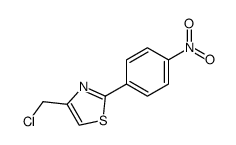 4-chloromethyl-2-(4-nitrophenyl)-thiazole结构式
