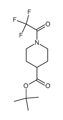 tert-butyl 1-(trifluoroacetyl)piperidine-4-carboxylate Structure