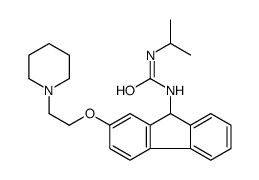 1-[2-(2-piperidin-1-ylethoxy)-9H-fluoren-9-yl]-3-propan-2-ylurea结构式