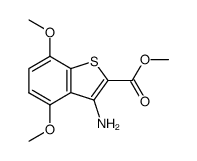 methyl 3-amino-4,7-dimethoxybenzo[b]thiophene-2-carboxylate结构式