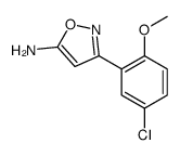 3-(5-CHLORO-2-METHOXY-PHENYL)-ISOXAZOL-5-YLAMINE structure