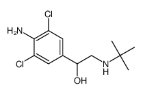 (-)-4-amino-alpha-[(tert-butylamino)methyl]-3,5-dichlorobenzyl alcohol结构式