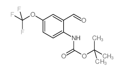 TERT-BUTYL 2-FORMYL-4-(TRIFLUOROMETHOXY)PHENYLCARBAMATE结构式