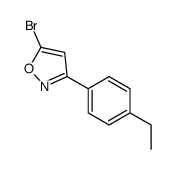 5-BROMO-3-(4-ETHYLPHENYL)ISOXAZOLE Structure