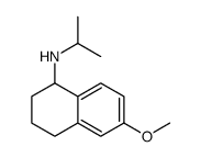 6-methoxy-N-propan-2-yl-1,2,3,4-tetrahydronaphthalen-1-amine结构式
