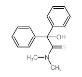 2-hydroxy-N,N-dimethyl-2,2-diphenyl-ethanethioamide结构式