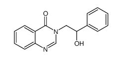 3-(2-hydroxy-2-phenylethyl)quinazolin-4-one结构式