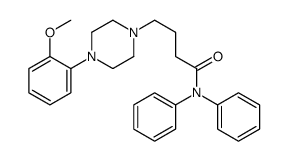 4-[4-(2-methoxyphenyl)piperazin-1-yl]-N,N-diphenylbutanamide结构式