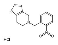 5-[(2-nitrophenyl)methyl]-6,7-dihydro-4H-thieno[3,2-c]pyridine,hydrochloride Structure